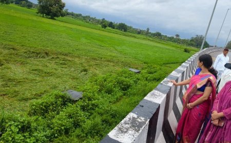 डीएम-एसपी ने खराब फसलों का जायजा लिया:अम्बेडकरनगर में किसानों से बात कर 72 घंटे में नुकसान बताने को कहा
