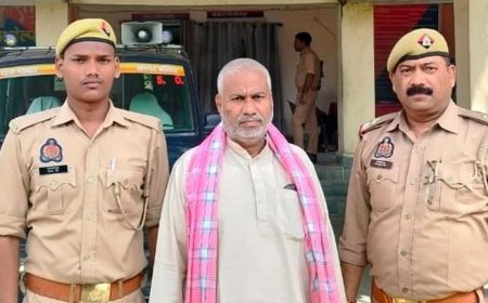 बलिया में पचास हजार का इनामी हत्यारोपी गिरफ्तार:एसटीएफ-स्वाट व गड़वार पुलिस की संयुक्त कार्रवाई