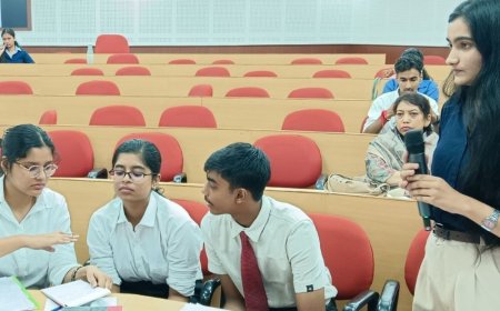 बुलंदशहर में जेपी एमयूएन 2.0 आयोजित:प्रतिनिधियों ने राजनयिकों की भूमिका निभाते हुए जलवायु रणनीतियों पर विचार-विमर्श किया