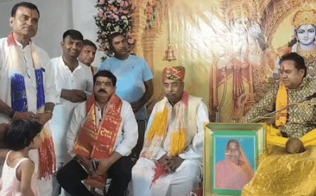 अयोध्या के मानस भवन में गूंज रही श्रीमद्भागवत कथा:जयपुर के भक्त हो रहे आनंद मगन,भाजपा के पूर्व सांसद विनय कटियार भी पहुंचे