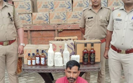 मेरठ में 60 लाख की अवैध शराब बरामद:चंडीगढ़ से बिहार जा रही थी, व्हाट्सएप के जरिए मिला था ऑर्डर, चालक बोला- किश्त जमा करनी थी