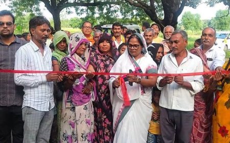 हुसैनगंज में विकास कार्यों का लोकार्पण:विधायक बोलीं- गांवों में बुनियादी सुविधाओं को मजबूत करना प्राथमिकता