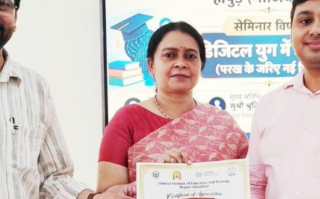 हापुड़ में 'डिजिटल युग में आकलन' पर मंथन:शिक्षक अमित शर्मा ने दक्षता आधारित शिक्षा पर दिया जोर