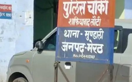 मेरठ में शाफियाबाद लौटी चौकी प्रभारी लाइन हाजिर:ईरिक्शा चालक का गला रेतने की घटना में लापरवाही बरतने का आरोप