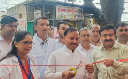 हापुड़ CHC में 1200 मरीजों की जांच:सदर विधायक ने किया शुभारंभ, 'सेवा संकल्प अभियान' का आयोजन