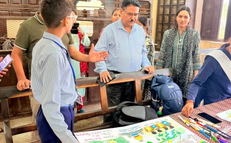 प्रयागराज में ‘मेरे सपनों का भारत’ विषय पर हुईं प्रतियोगिताएं:भाषण में अक्षत और पोस्टर प्रतियोगिता में अंश त्रिपाठी ने मारी बाजी