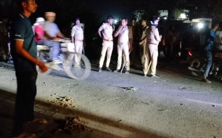 रेवती में युवक का शव सड़क पर रखकर चक्का जाम:हत्या का केस दर्ज करने की मांग, सीओ के आश्वासन पर करीब एक घंटे बाद खुला जाम