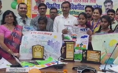 उन्नाव में 64 हजार बच्चों ने प्रतियोगिता में लिया हिस्सा:54 बच्चे जिला स्तरीय स्पर्धा के लिए चुने गए, 3 को किया गया सम्मानित