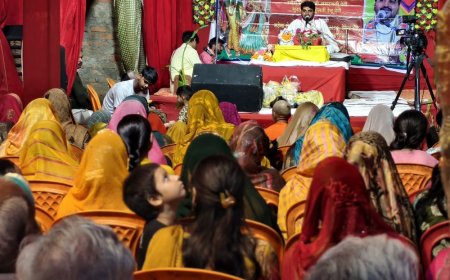 गौर गांव में भागवत कथा:तीसरे दिन शिव-सती का मार्मिक प्रसंग सुनाया; श्रद्धालु भावविभोर