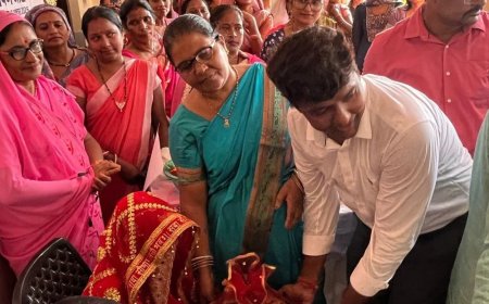 भटहट में सेवा संकल्प कार्यक्रम:शिविर में 2 शिशुओं का अन्नप्राशन, 3 गर्भवती महिलाओं की गोदभराई