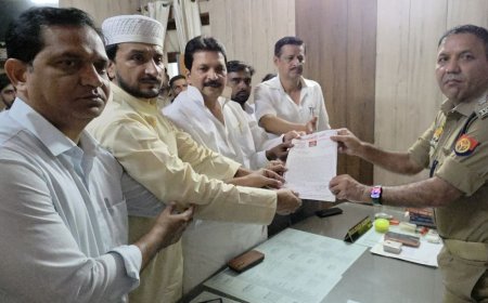 सपा ने भड़काऊ बयानों पर की कार्रवाई की मांग:सीओ से मिला प्रतिनिधिमंडल, सद्भाव बनाए रखने की अपील