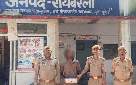घंटे चोरी और अवैध तमंचे के साथ दो गिरफ्तार:रायबरेली में डीह और सलोन पुलिस ने अलग-अलग मामलों में की कार्रवाई