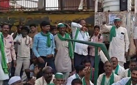 सहसवान में गरजा भारतीय किसान यूनियन:कर्जमाफी की मांग को लेकर प्रदर्शन, बदायूं तहसील परिसर में जुटे अन्नदाता