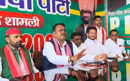 शामली में सपा नेताओं का भाजपा पर निशाना:बोले- स्नातक मतदाता सूची में फर्जीवाड़ा हुआ, जनता वोट से देगी जवाब