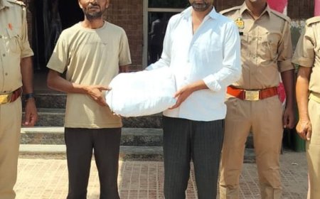 2 किलो गांजा और ट्रक के साथ दो तस्कर गिरफ्तार:किआ मोटर्स के पास चेकिंग में पकड़े गए