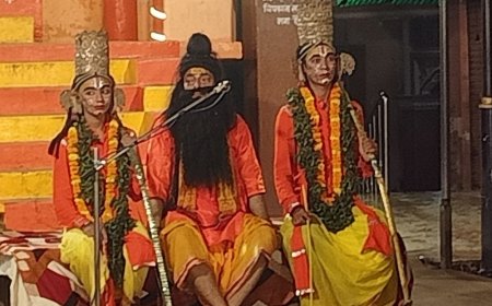 शिवपुर की रामलीला में अहिल्या तारण:श्रीराम के चरण स्पर्श से हुआ अहिल्या का उद्धार, जनकपुर में विश्राम की लीला भी मंचित