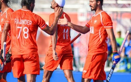 भारत की एशियाड में साउथ कोरिया पर सबसे बड़ी जीत:मेंस टीम ने 8-2 से हराया, अभिषेक और दिलप्रीत ने 2-2 गोल किए