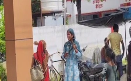 पुलिस पति को थाने लाई, पत्नी गेट पर रोई:20 दिन पहले जेल से छूटा था, दरोगा पर एनकाउंटर की धमकी का आरोप