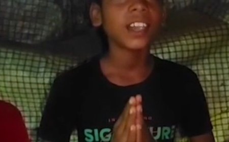 कौशांबी में स्ट्रीट लाइट के लिए बच्चों ने बनाया वीडियो:बोले- रात में पढ़ने में होती है दिक्कत, डीएम से लाइट लगवाने की मांग