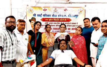 भगत सिंह जयंती पर साईं परिवार ने किया रक्तदान:मंडलीय अस्पताल में युवाओं ने उत्साह से दिया खून, जरूरतमंदों को मिलेगी मदद