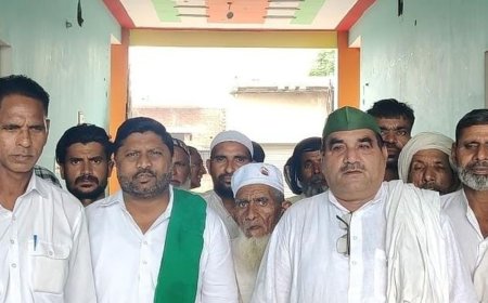 अमरोहा में भाकियू की पंचायत:बाढ़ पीड़ित अन्नदाताओं को मिले मुआवजा, सर्किल रेट पर उग्र आंदोलन चेतावनी