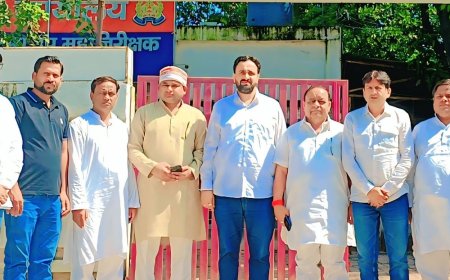 कांग्रेस प्रतिनिधिमंडल DIG से मिला:हापुड़ में कांग्रेस नेता का गला दबाने के आरोप पर जांच की मांग,