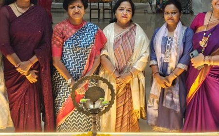 कानपुर में चित्रकला प्रदर्शनी:नरेंद्र देव महिला महाविद्यालय की छात्राओं ने बिखेरे कला के रंग