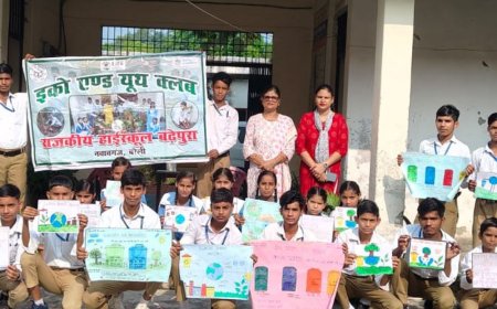 बढ़ेपुरा में स्वच्छता ही सेवा अभियान:बच्चों को सिखाया ठोस कचरा प्रबंधन, रंगीन डस्टबिन उपयोग की दिलाई शपथ