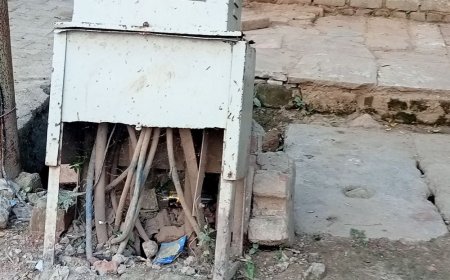 नगला मेवाती में खुला बिजली बॉक्स बना खतरा:हादसे की आशंका, बच्चों और जानवरों को ज्यादा खतरा