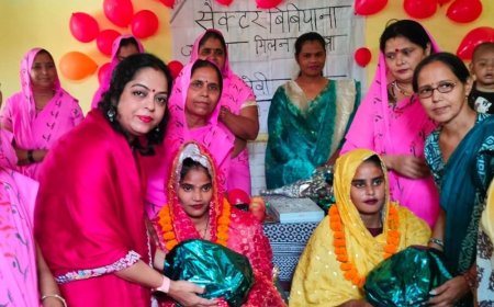 आंगन मिलन कार्यक्रम:गर्भवती महिलाओं की गोद भराई व शिशुओं का अन्नप्राशन, सरकारी योजनाएं बताईं