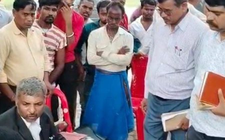 600 बीघा भूमि विवाद में अधिवक्ता परिवार को धमकी:भदोही में राजस्व टीम की मौजूदगी में हुआ विवाद, पुलिस कार्रवाई की मांग