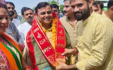 कानपुर देहात पहुंचे BJP के जिला प्रभारी शिव महेश दुबे:कार्यकर्ताओं ने किया स्वागत; बोले- बूथ स्तर तक संगठन मजबूत करें