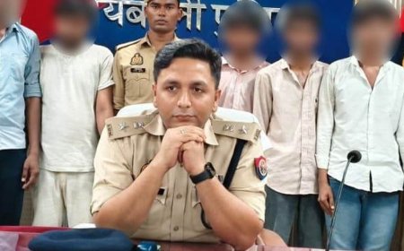 रायबरेली में सर्राफा व्यवसायी से लूट, 6 बदमाश गिरफ्तार:36 घंटे में पुलिस ने लूटा गया पूरा माल बरामद किया, गूगल मैप से ढूंढी थी दुकान