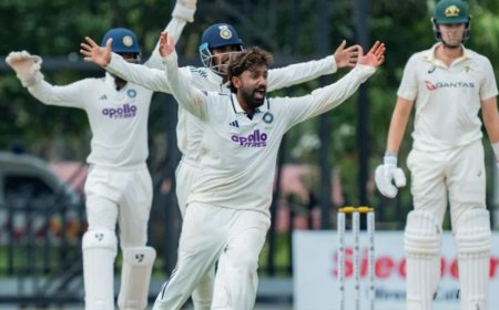 अनऑफिशियल टेस्ट, इंडिया-ए ने ऑस्ट्रेलिया-ए को 162 रन से हराया:कुमार कुशाग्र का शतक, शम्स-तुषार को 3-3 विकेट