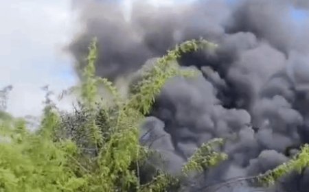 गेल इंडिया प्लांट से केमिकल आने से लगी आग:15 फीट ऊंची उठ रही थीं लपटें, जांच के लिए सैंपल भरे गए