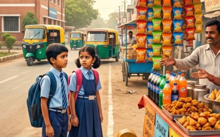 स्कूलों के 50 मीटर दायरे में जंक-फूड नियम सख्त होंगे:FSSAI ने ड्राफ्ट जारी किया; खाने में नमक-शक्कर और फैट की मात्रा देखी जाएगी