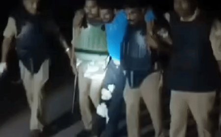 बहराइच में गो कस्सी के आरोपी का हाफ एनकाउंटर:भाग रहे दो अन्य साथियों को दौड़ाकर दबोचा, चार दिन पहले मिले थे गोवंश के अवशेष