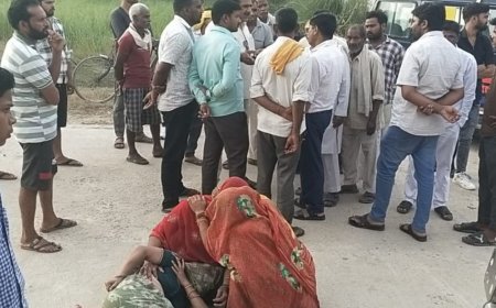 मौरंग धुलाई के गड्ढे में डूबे दो मासूम की मौत:नहाते समय 5 फीट गहरे पानी में गए, एक लड़का नाले में डूबा