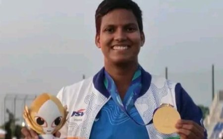 गोल्ड मेडल लेकर घर पहुंची दीप्ति शर्मा:मां ने अपने हाथों से खिलाया कढ़ी चावल, हनुमान मंदिर में की पूजा