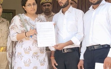 भगत सिंह-सुखदेव-राजगुरु को शहीद का दर्जा देने की मांग:मथुरा में लोकतांत्रिक युवा जनसंघ पार्टी ने पीएम के नाम सौंपा ज्ञापन