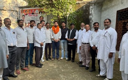 बुलंदशहर में सचिन वशिष्ठ युवा कांग्रेस के प्रदेश महासचिव बने:जिलाध्यक्ष जियाउर्रहमान और कांग्रेसियों ने स्वागत कर दी बधाई