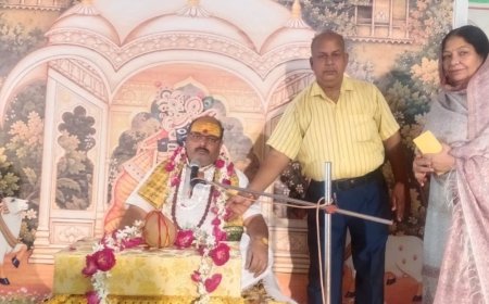 रामपुर में श्रीमद्भागवत कथा:द्रौपदी और उत्तरा के प्रसंग का वर्णन, वृद्धाश्रम में गूंजे श्रीकृष्ण के जयकारे