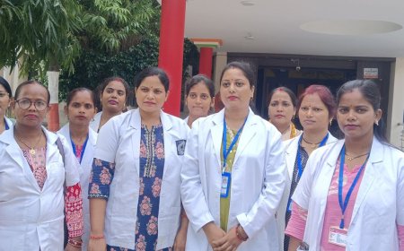एएनएम ने समान काम के समान वेतन की मांग की:महराजगंज में जिलाधिकारी के माध्यम से मुख्यमंत्री को भेजा पत्र