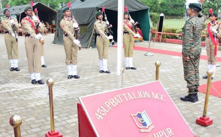 गगहा में एनसीसी शिविर:कैडेट्स ने दिखाया दमखम; ग्रुप कमांडर बोले- नेतृत्व क्षमता विकसित करती है एनसीसी