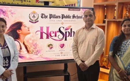 पिलर्स पब्लिक स्कूल में 'Her Sphere 2026' कार्यक्रम:विशेषज्ञों ने छात्राओं को दिए स्वास्थ्य और पोषण के टिप्स