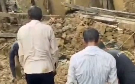 सीतापुर में कच्ची दीवार गिरी:8 बकरियों की मौत, लगातार बारिश से हादसा, कई गांवों में कच्चे मकानों को खतरा