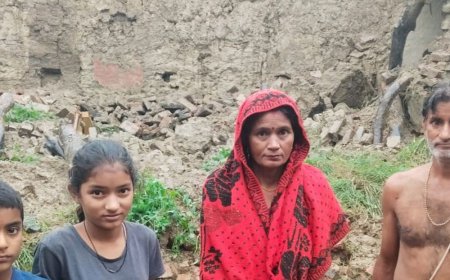 घाटमपुर में बारिश से 6 कच्चे मकान ढहे:5 गांवों में हादसे, परिवार बाल-बाल बचे; पीड़ितों ने सरकार से मदद की लगाई गुहार