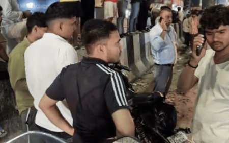 आगरा में तेज रफ्तार बस ने बुलेट सवार को रौंदा:कानपुर हाईवे पर 50 मीटर तक घिसटता गया, शव के चिथड़े हुए