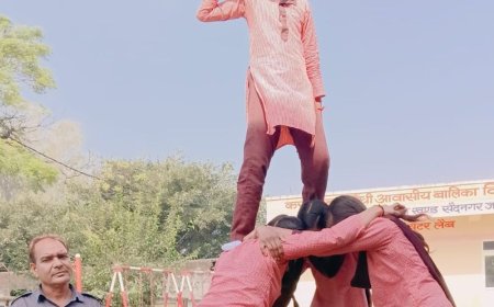 सैदनगर में स्काउट-गाइड शिविर:छात्राओं ने सीखे प्राथमिक उपचार और टेंट पिचिंग के गुर; देशसेवा का संकल्प लिया