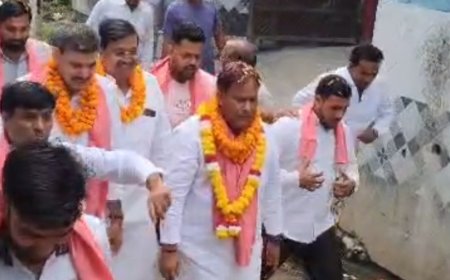 बागपत में सपा की पीडीए पदयात्रा और चौपाल:सैकड़ों लोग हुए शामिल, अखिलेश यादव को बताया अगला मुख्यमंत्री